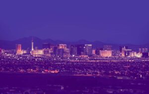 Image of Las Vegas skyline at night